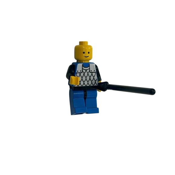 LEGO Castle Black Knights Minifigure W Spear Scale Mail 1584 6060 Challenge - Picture 1 of 6
